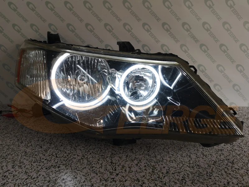 Для Mitsubishi Outlander 2007 2008 2009 галогенная фара отличное Ultrabright освещение CCFL ангельские глазки комплект Halo Кольцо