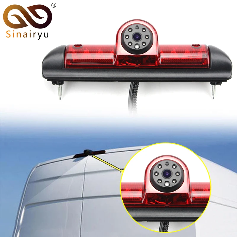 

Sinairyu Reversing IR Led Light Car Brake Light Rear View Camera For Citroen JUMPER III / Fiat DUCATO X250 / Peugeot BOXER III