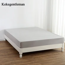 1 Uds sábana ajustada sábanas de Color liso con banda elástica tamaño doble Queen 160cm * 200cm Funda de colchón 100% de poliéster