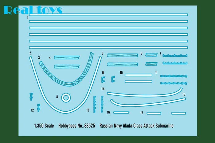 Hobby Boss 83525 русский ВМС акла класс атака подводная лодка-U Boot-1:350