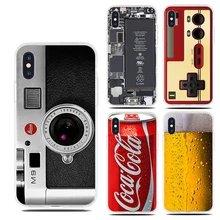 

Funny Soft TPU Case for iPhone 5 5S SE 6 6S 7 8 Plus X XR XS Beer Drink Gameboy Camera food Phone Battery Screen Silicone Cover