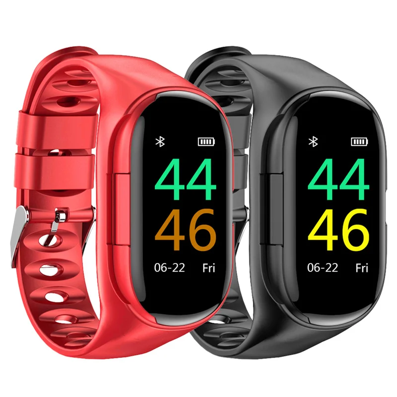 

M1 Newest AI Smart Watch with Bluetooth Earphone Heart Rate Monitor Smart Wristband Sport Smart Watch Men Fashion Bracelet Watch