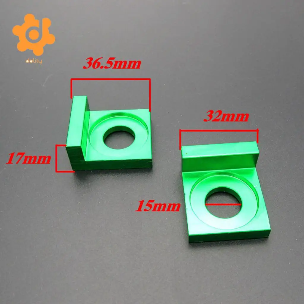 Chain Tensioner Adjuster 15mm L Block for  110cc 125cc PIT Quad Trail Wheel Dirt Pit Bike ATV