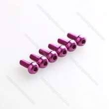 20 pcs/saco livraison gratuite aluminium bouton M3 boulons M3x10mm aluminium hex vis pour RC quadcopters