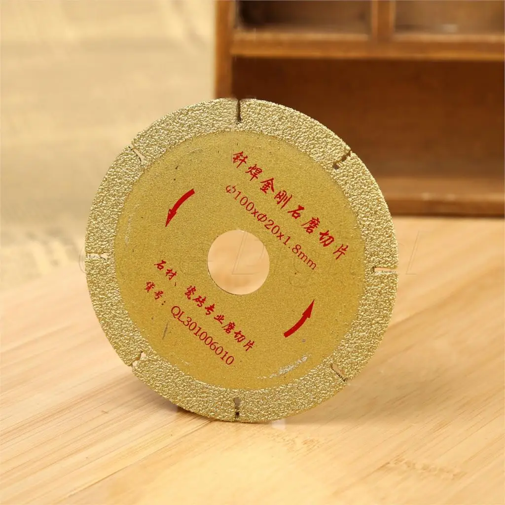 DRELD 1 шт. 4 "дюймов 100 Diamond шлифовальный диск режущие диски плитка мрамор резка углошлифовальный инструмент гладить полировки резка диск