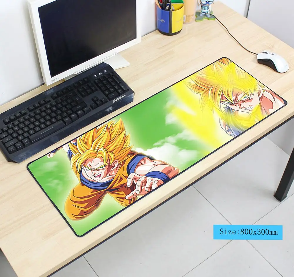 Dragon Ball Коврик для мыши с изображением 800x300x3 мм коврик для мышь Notbook компьютер превосходный коврик для мыши игровой коврик геймер к клавиатуре коврики для мыши - Цвет: size 800x300x3mm