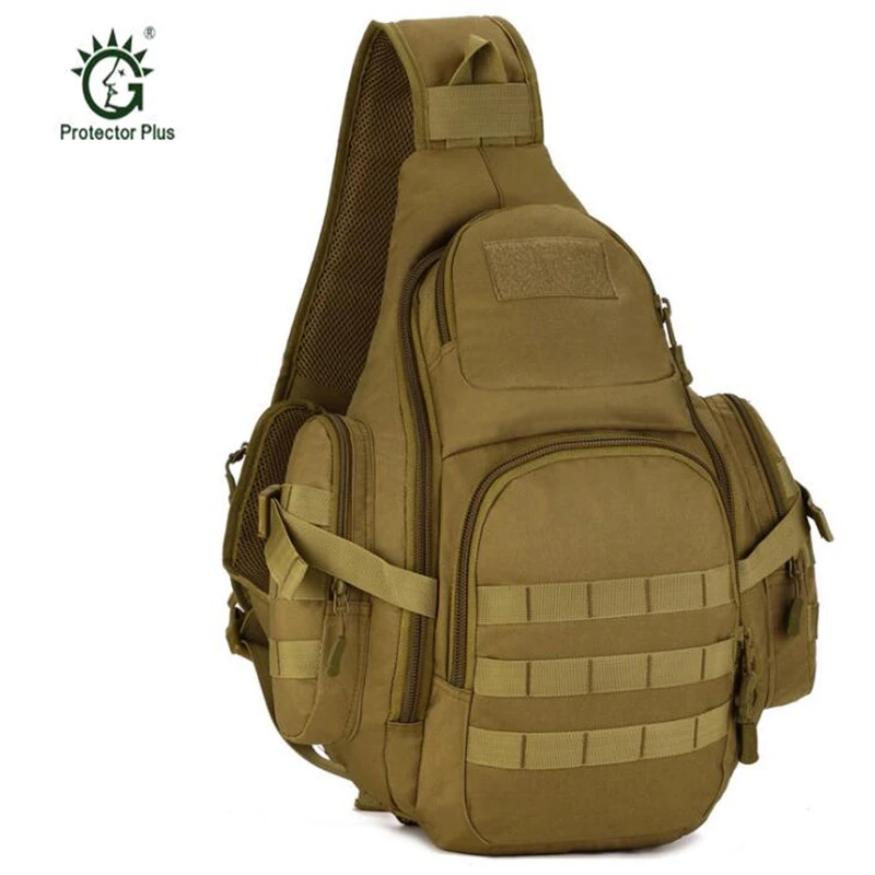 

Field Tactical Chest Sling Pack Outdoor Sport One Single Shoulder Man High-quality Big Large Travel Backpack Bag S406