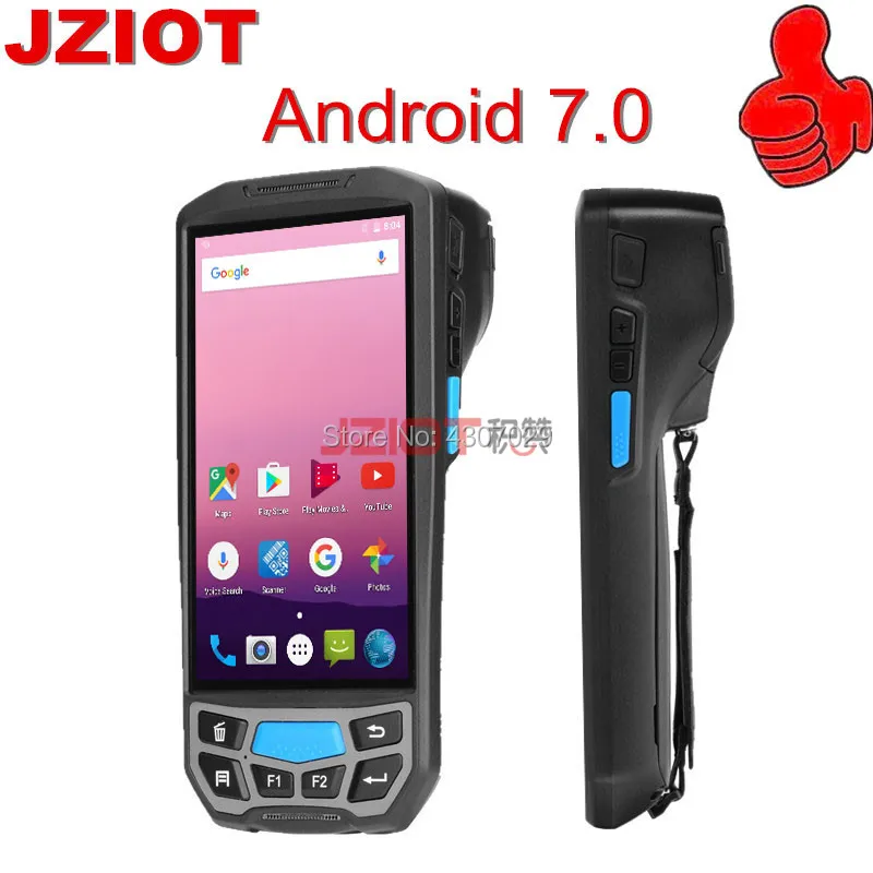 V9000 портативный PDA 2D считыватель штрих кодов Android 7 0 с 860 960Mhz RFID