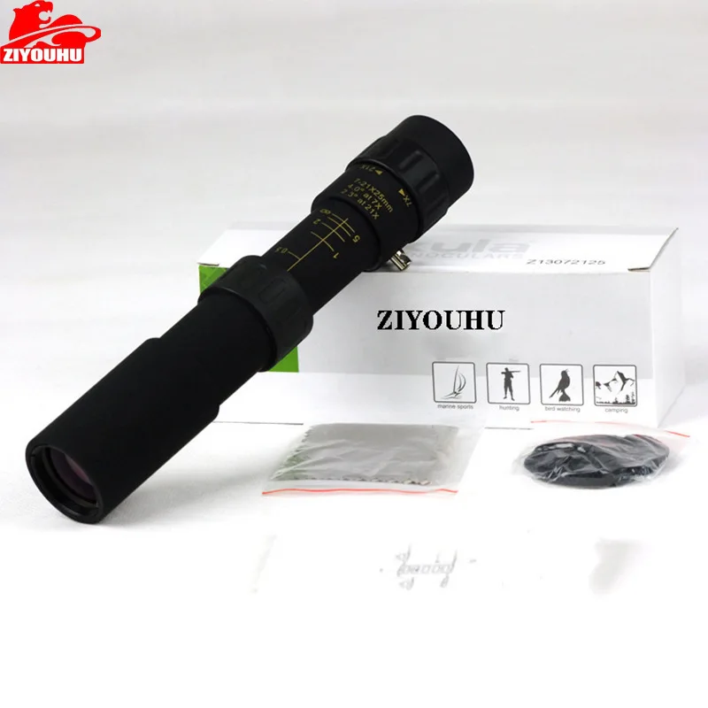ZIYOUHU 10-30X25 واحد أنبوب أحادي تلسكوب HD ل في الهواء الطلق الصيد تخييم التنزه يسهل حملها واحدة تلسكوب