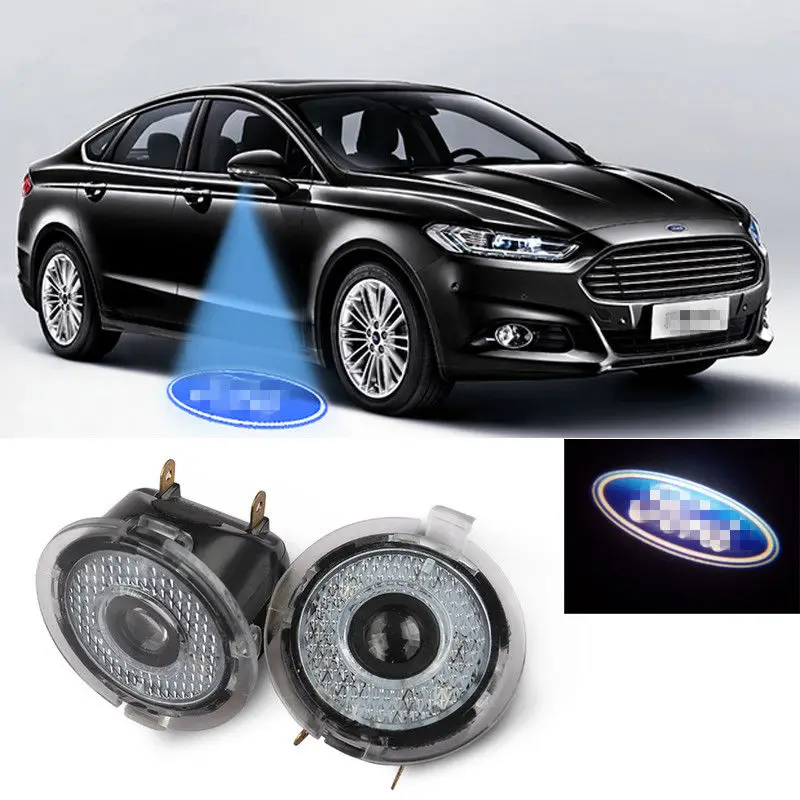 

2pcs Car Led Logo Welcome Laser Projector Ghost Shadow Light For Ford F150 Explorer Everest Ranger Fusion Edge etc
