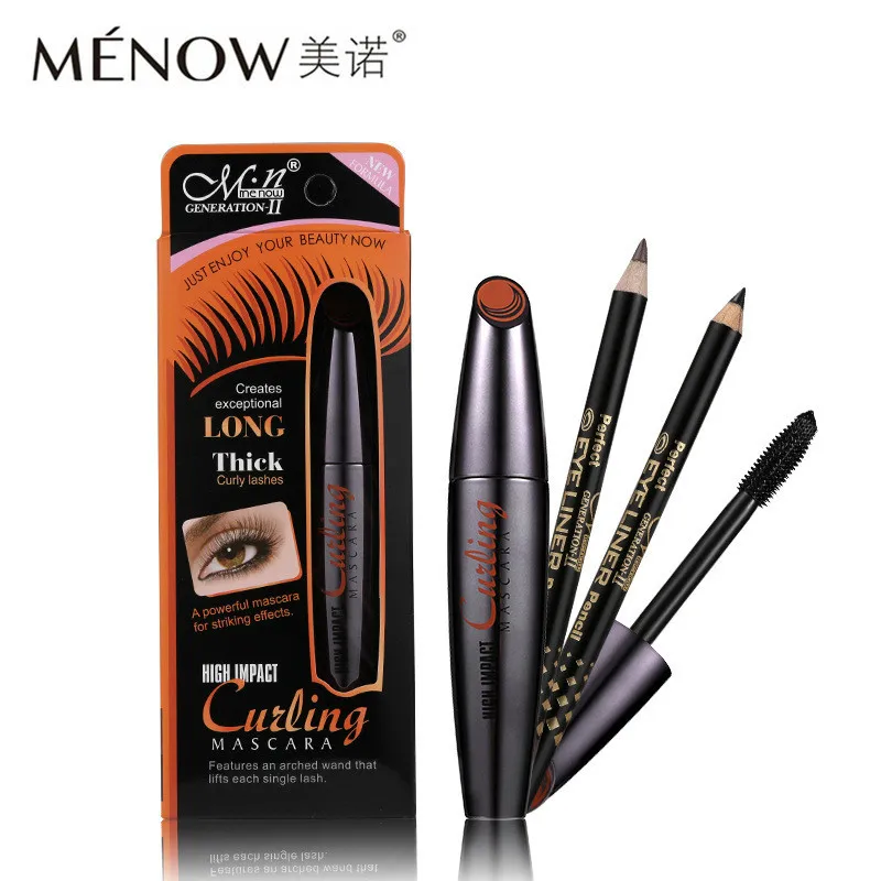 

Menow 3pcs/set Waterproof Mascara Volume Express 3D Makeup With Black & Brown Eye Liner Pencil Make Up Set