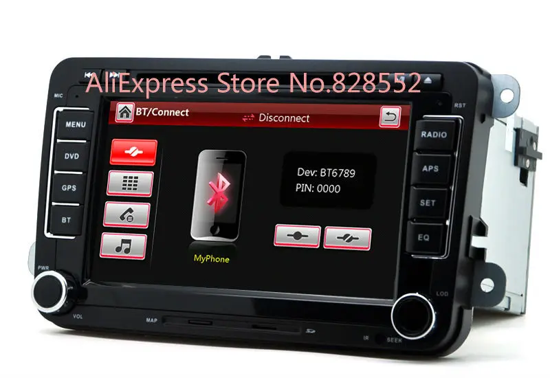 Discount Factory Price Free Shipping Car DVD Player For VW/Volkswagen/Passat/POLO/GOLF/Skoda/Seat With 3G USB GPS BT IPOD FM RDS Free Map 8