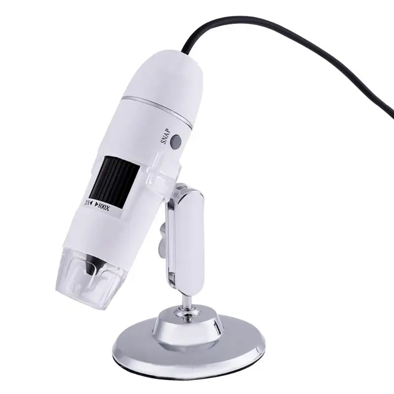 

800X Digital Microscope Endoscope 8LED Handheld USB 2.0 Zoom Camera Waterproof Magnifier Electronic Stereo Microscope with Stand
