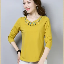 V-образным вырезом Футболка женская футболка большие размеры футболка femme camisas femininas футболка Женские топы poleras де mujer Корейская одежда