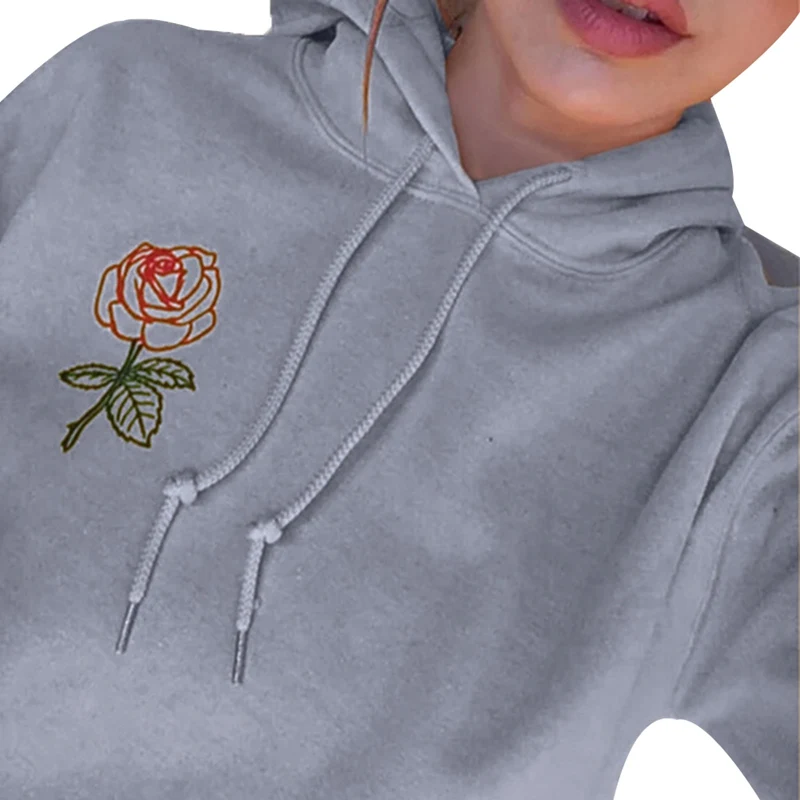 Hoodies Women 2019 Brand Female Long Sleeve Solid Color