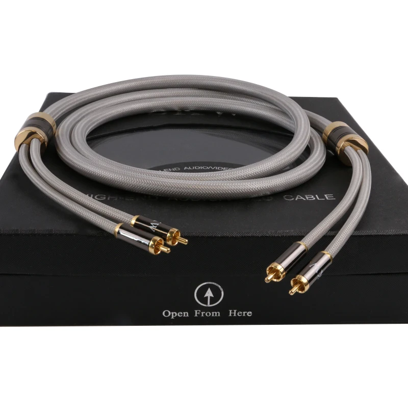 Skw sk-hf001 double rca 2rca signal line fever cd amplifier player audio cable 