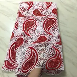 Африканский кружевной ткани 2018 вышитые в нигерийском стиле камни шнуровка Ткань Высокое качество Французский тюль кружевной ткани для Для
