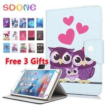 

Universal Case for TurboPad 803/802 3G 8 inch Tablet Pc Cartoon PU Leather Stand Cover + touch pen Gifts