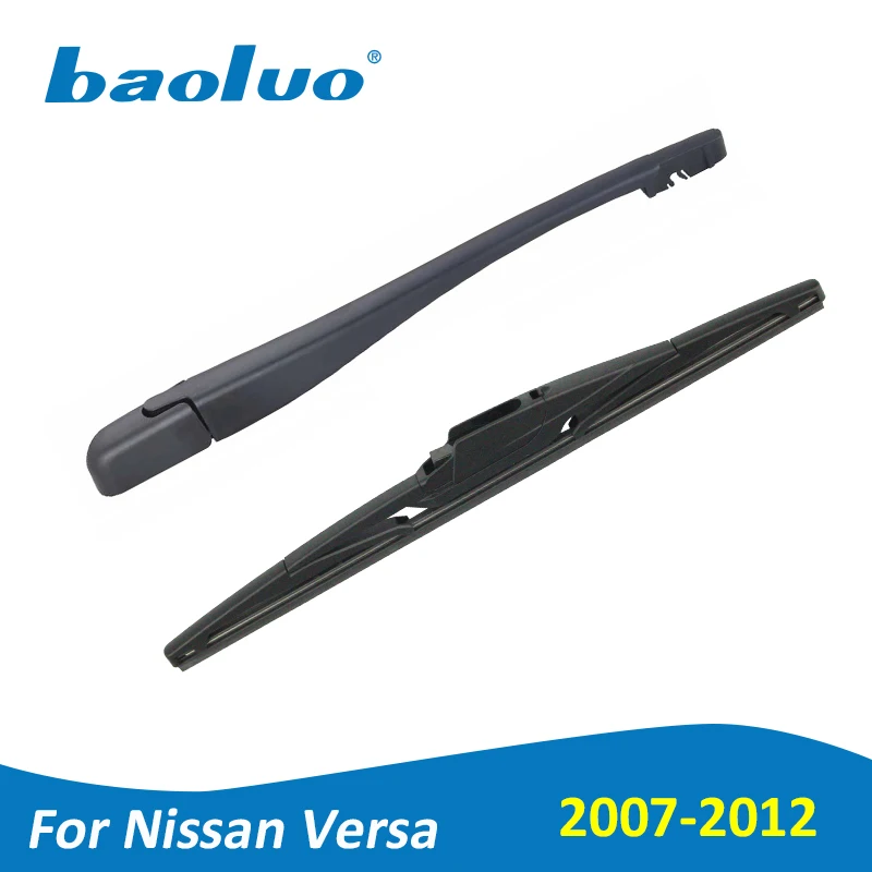 BAOLUO 14" Rear Wiper Blade And Wiper Arm For Nissan Versa 2007 2012