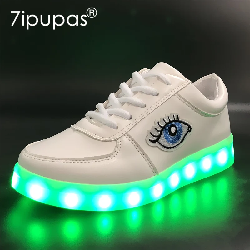 7ipupas 2018 New Fashion Glowing Luminous Sneakers Feminino Baskets Light Sole Children Led Slippers for Boy&ampGirl Up Shoes | Детская
