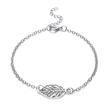 Женский серебряный браслет с полым листком, ювелирный подарок, Заводские браслеты с подвесками для женщин, помолвка, свадебный банкет, подарки