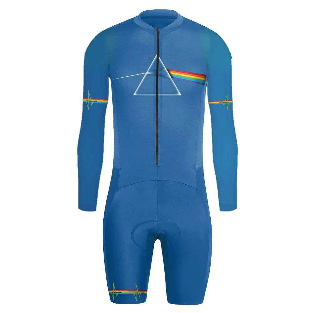 Pro Trisuit Breathable Long Sleeve Racing Wear Cycling Jersey Skinsuit Quicy Dry 7 Colors Tri Suit Cycling Clothing Suit