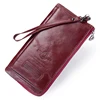 Contact's New Genuine Leather Woman Wallets Long Clutch Female Purse Brand Design Phone Bag For Female 2022 Fashion Coin Wallet ► Photo 2/6