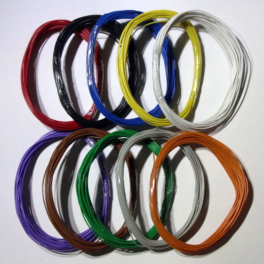 

AV0.2 mm tinned single strand hard wire , 30awg Aviation line Fine wire , PVC insulated wire Electric cable ok wire jumper wire