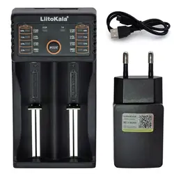 Liitokala Lii402 Lii202 Lii100 LiiS1 18650 Зарядное устройство 1,2 В 3,7 В 3,2 В AA/AAA 26650 NiMH литий-ионный аккумулятор смарт Зарядное устройство 5 В 2A ЕС Plug