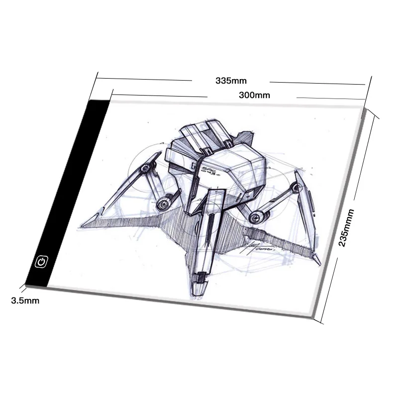

2019 NEW 13.2Inches ic Tablet Writing Painting Light Box Tracing Board Copy Pads Digital Drawing Tablet Artcraft A4 Copy Table