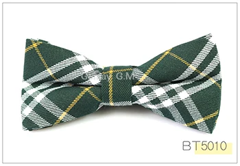 New Men Fashion Classic Plaid Cotton Bowtie Neckwear Adjustable Mens Bow Tie for wedding england style ties - Цвет: BT5010