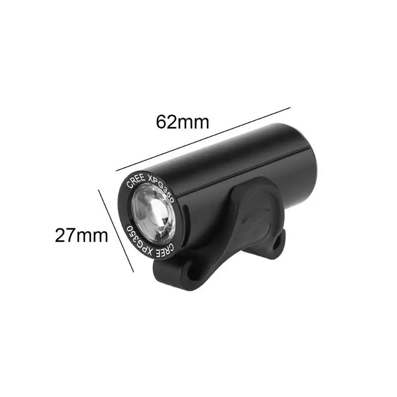 Flash Deal Mini USB Charging 350LM XPG LED Bicycle Headlight Waterproof Flashlight Headlight Built-In Battery  Bicycle Accessories 11