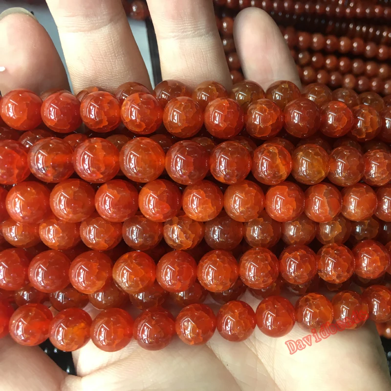 Fctory Price Natural Stone Red Dragon Vein Agat Round Loose Beads 16&quot strand 4 6 8 10 12MM Pick Size For Jewelry Making | Украшения и