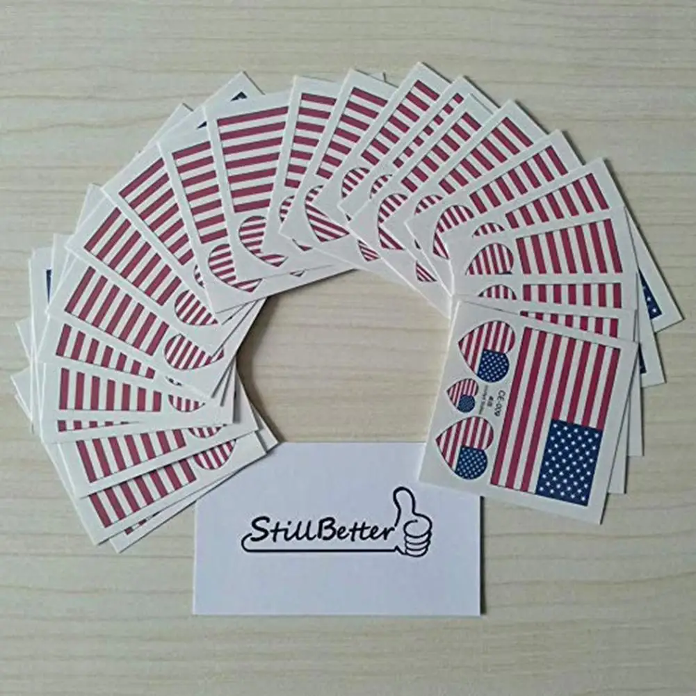 

24 sheets Temporary Patriotic Tattoos Stickers Fourth of July Tattoos Independence Day Party Accessories