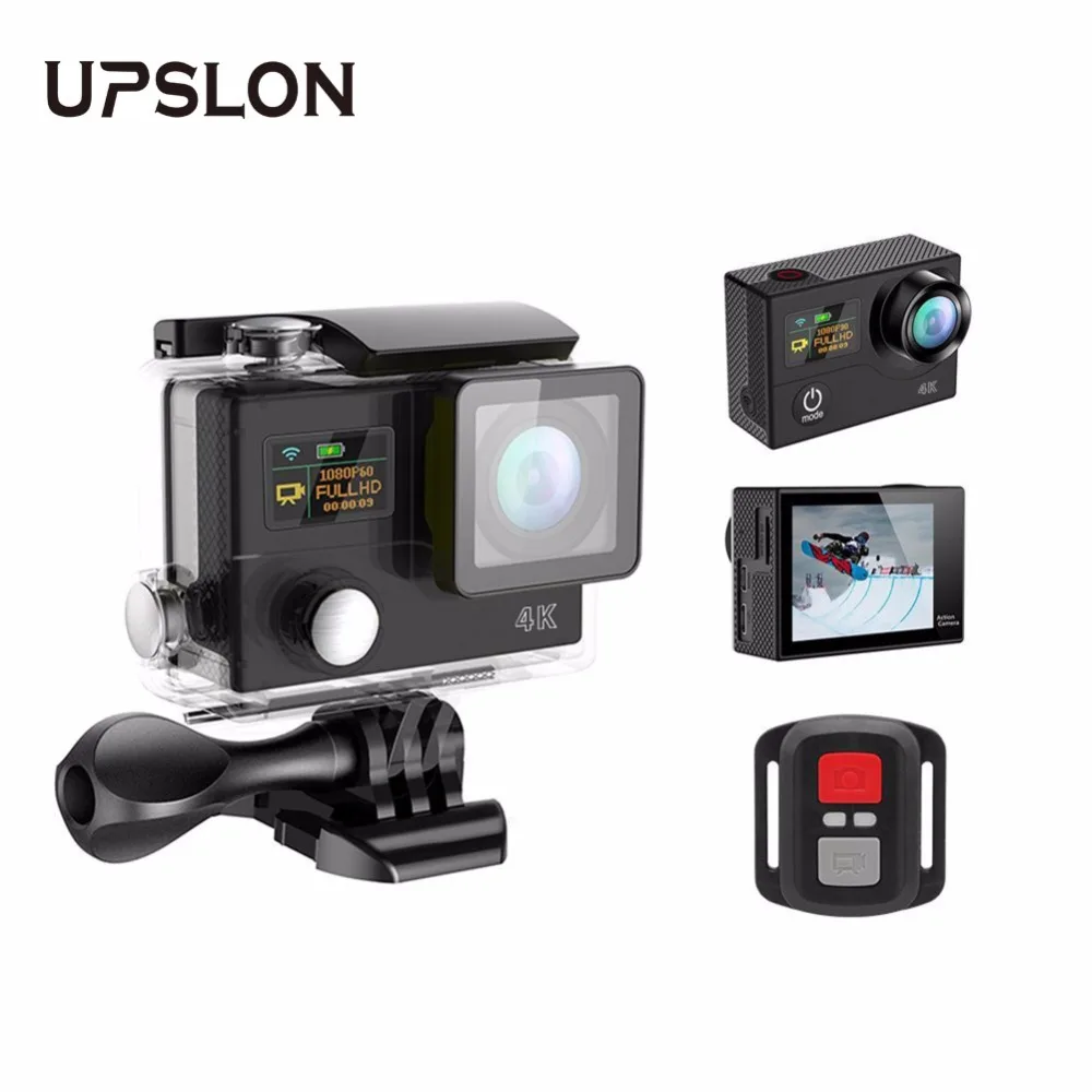 Upslon Original Ultra HD 1080P 4K 30fps 170D WiFi Helmet go Waterproof Pro diving underwater sport cam Eken H3R Action Camera