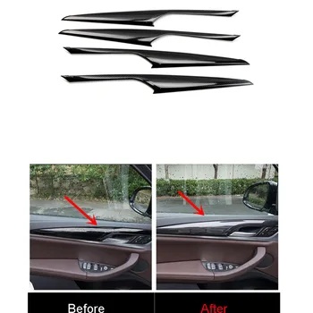 

abs Car-Styling Accessories Interior Car Door Armrest Stripe Cover Trim 4PCS for BMW X3 G01 2018 Third Generation