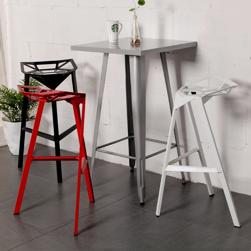 Современный дизайн, популярный Алюминиевый металлический барный стул, боковой стул, барный стул, кафе, лофт, барная мебель, высокий хороший стул для кухни