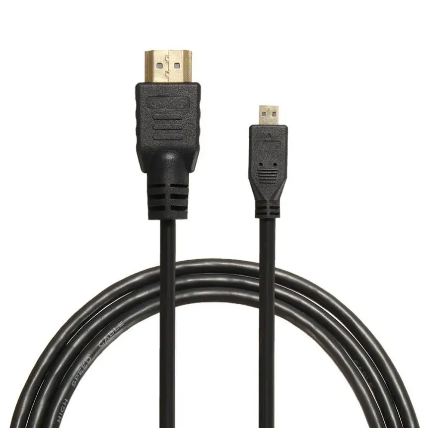 Микро HDMI к HDMI ТВ Кабель-адаптер 1080p 6 футов 1,8 м аудио-видео конвертер для мобильных телефонов планшетов HD tv Микро HDMI к HDMI ТВ Кабель-адаптер 1080p 6 футов 1,8 м аудио-видео конвертер для мобильных телефонов планшетов HD tv