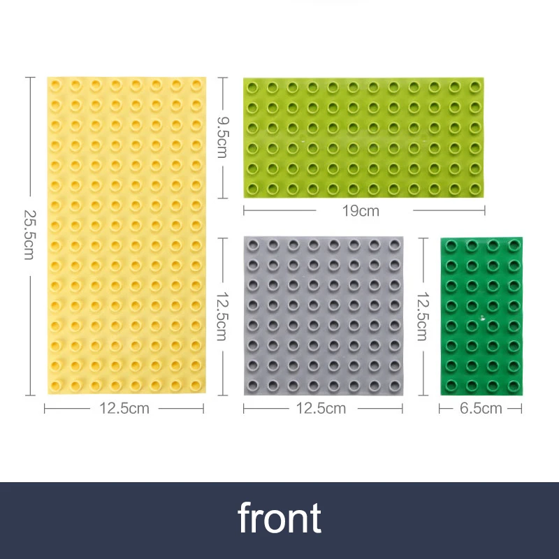 

Double side Baseplates for Big Bricks Big Particle Building Block Double-sided Mother Board Compatible With Duplos Block For Kid