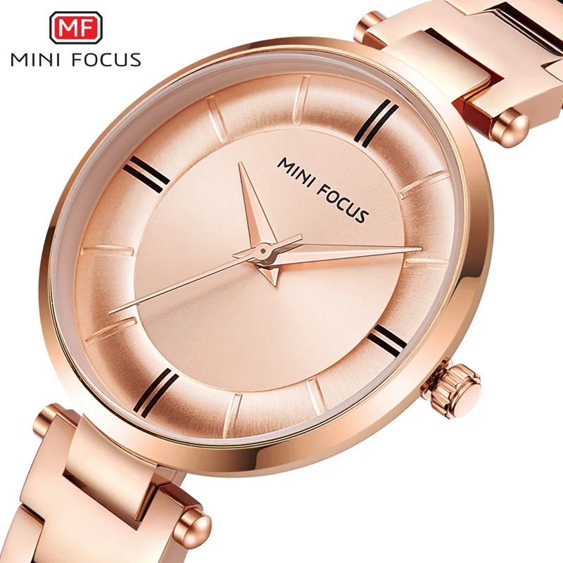 

MINIFOCUS Women Watches Waterproof Luxury Fashion Ladies Quartz Watch Rose Gold Stainless Steel Relogio Feminino Montre Femme