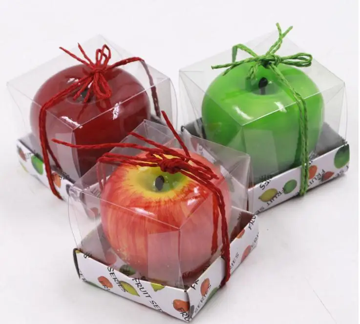 

Fruit Candles Apple Shaped Candle Scented Bougie Festival Atmosphere Romantic Party Decoration Christmas Eve New Year SN1359