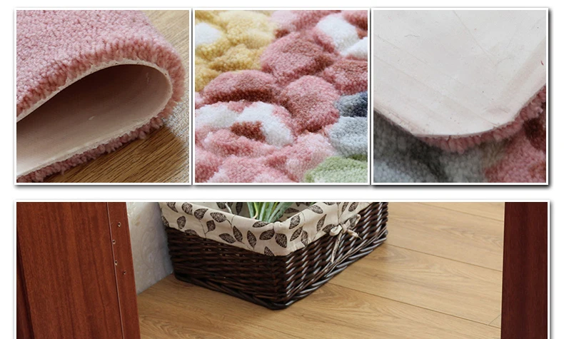 Коврики для ванной в стиле ретро с цветочным принтом, 1 шт. 7 цветов, Противоскользящий коврик для ванной, коврик для ванной и туалета, alfombra