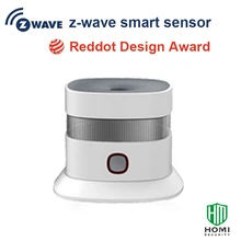 reddot дизайн награда z-wave датчик дыма установка беспроводной детектор somke пожарная сигнализация Домашняя безопасность