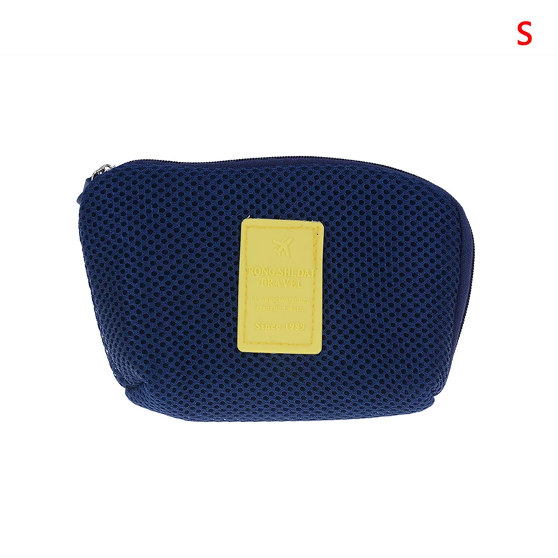 1 шт. Размер S/L многоцелевой кошелек коробка дорожная косметичка Органайзер сумка 3 цвета - Цвет: Blue Small
