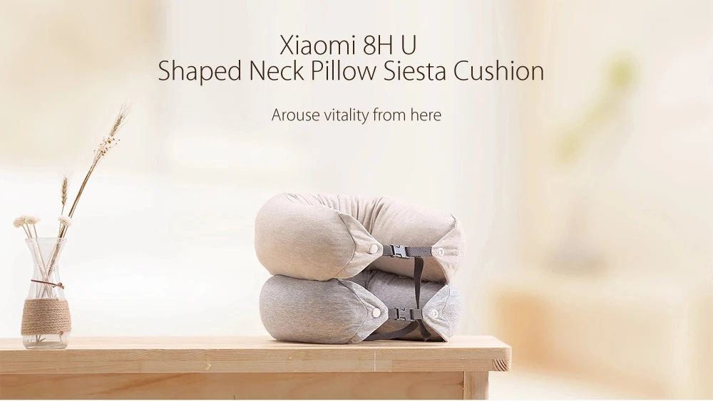 Xiaomi 8h мягкая u-образная Подушка с защитой для шеи для путешествий