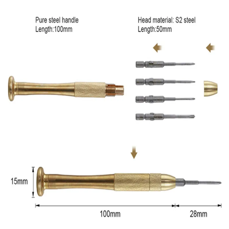 1 шт. ставка 800 JP прецизионный Отвертки Набор прецизионных отверток для мобильного обслуживания инструмент S2 Сталь Алюминий сплав ручка