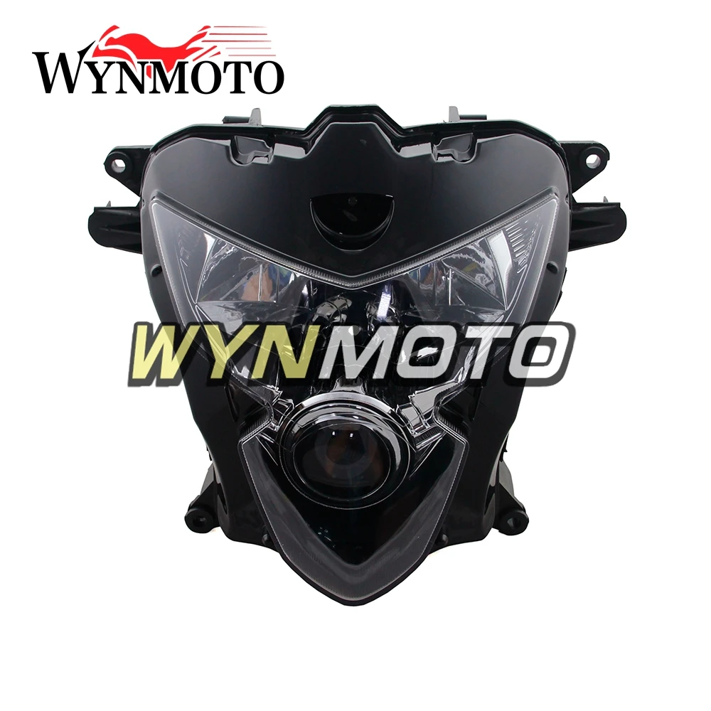 ABS Пластик передняя фара в сборе для Suzuki GSXR600 GSXR750 2004 2005 мотоциклетные фары головного света Обтекатели лампы