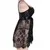 Сексуальное нижнее белье Babydoll эротическое женское черное кружевное платье