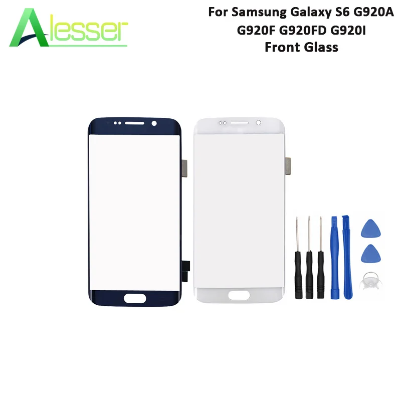 

Alesser For Samsung Galaxy S6 Outer Glass Lens 5.1'' Replacement Front Glass With Tools For Samsung S6 G920A G920F G920FD G920I