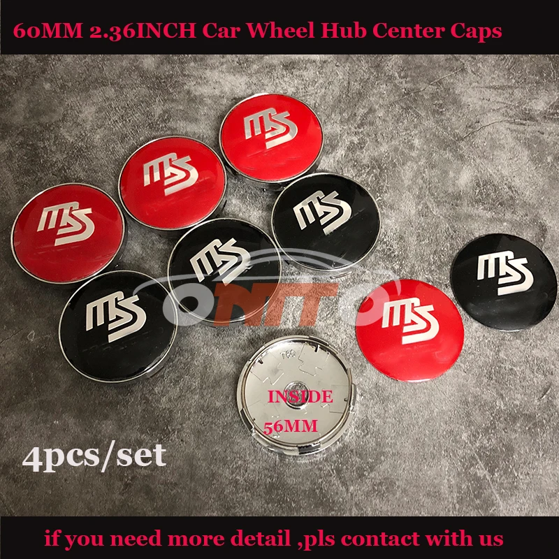 

60mm 2.36inch Car accessories 4PCS/LOT MS logo Badge Wheels Cover Auto Emblem Rims Hub Caps label For mazda CX 5 7 9 RX MPV MX